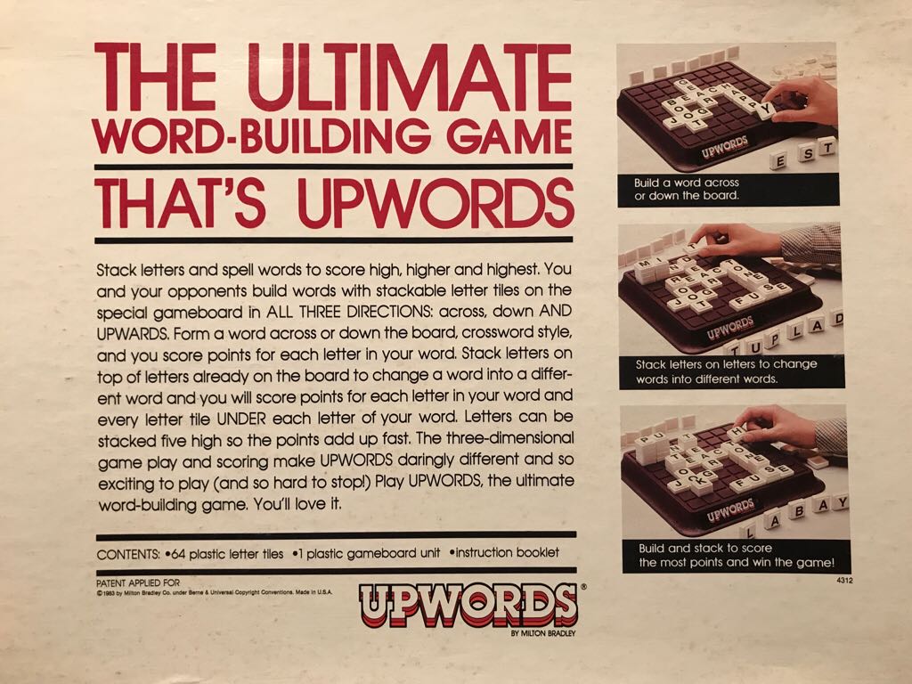 Upwords  (2-4) board game collectible [Barcode 032244043123] - Main Image 2