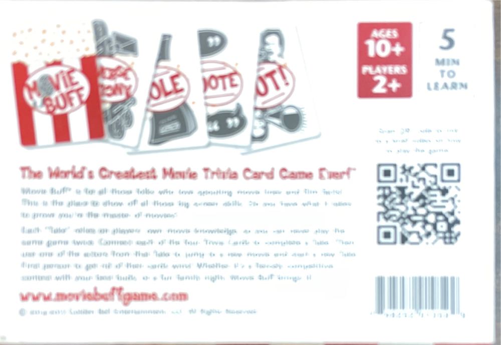 Movie Buff  (2+) board game collectible [Barcode 748252010599] - Main Image 3