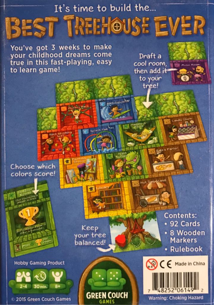 Best Treehouse Ever  (2-4) board game collectible [Barcode 748252061492] - Main Image 2