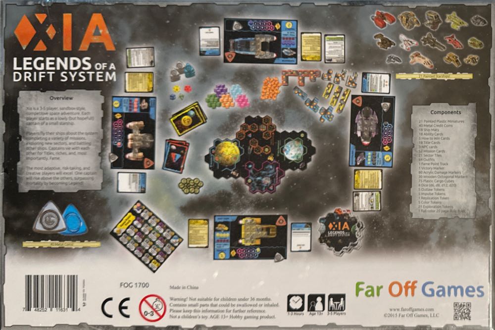 XIA Legends Of A Drift System  (3-5) board game collectible [Barcode 748252116314] - Main Image 2