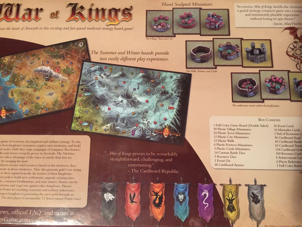 War Of Kings  (2-6) board game collectible [Barcode 748252136947] - Main Image 2