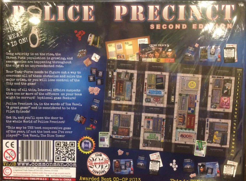 Police Precinct (Second Edition)  (1-6) board game collectible [Barcode 748252160829] - Main Image 2