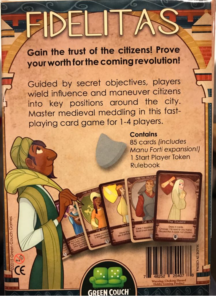 Fidelitas  (1-4) board game collectible [Barcode 748252254078] - Main Image 2
