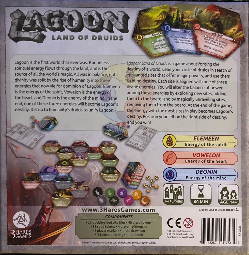 Lagoon: Land Of Druids  (1-4) board game collectible [Barcode 748252417534] - Main Image 2