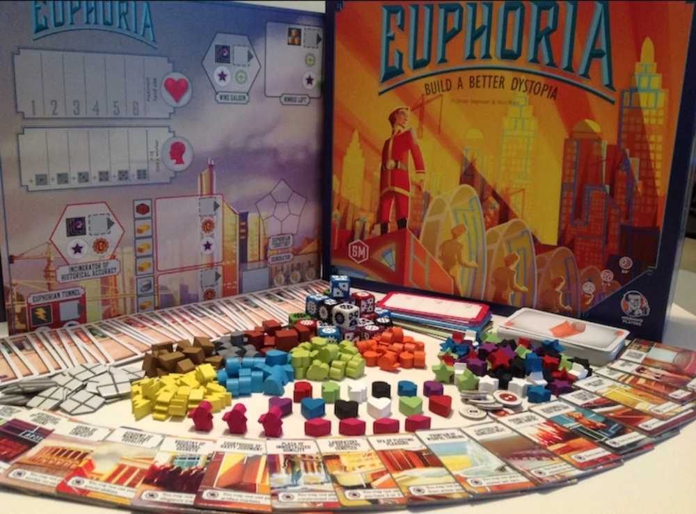 Euphoria - Supreme Pledge Deluxe KS Edition + Expansions  (2,3,4,5,6) board game collectible [Barcode 748252979216] - Main Image 2