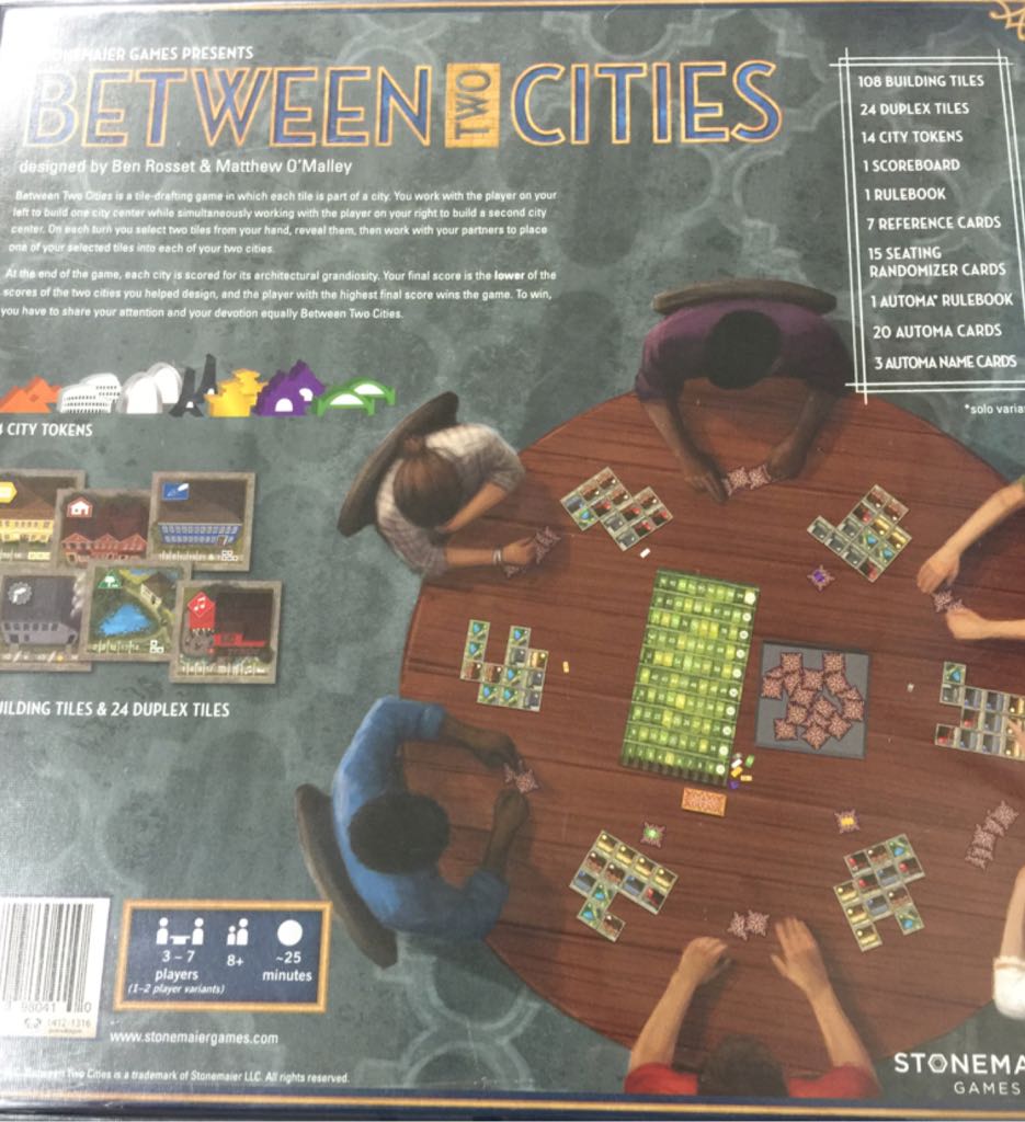 Between Two Cities  (3-7) board game collectible [Barcode 748252980410] - Main Image 2
