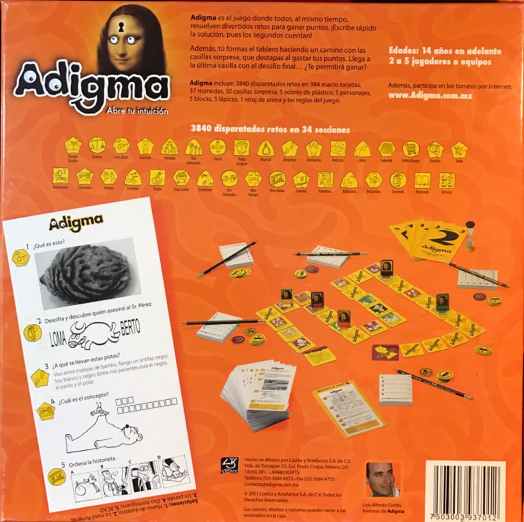 Adigma  (2-5) board game collectible [Barcode 7503003937012] - Main Image 2
