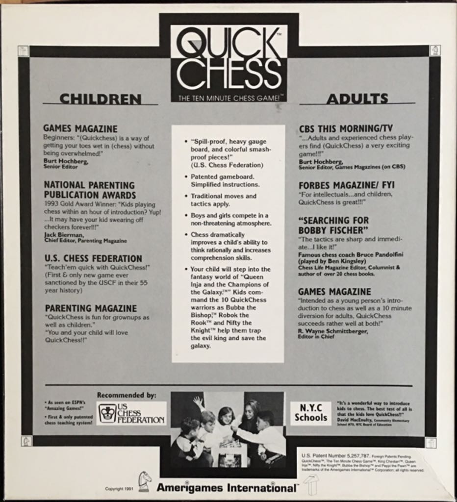 Quick Chess  (2) board game collectible [Barcode 752746100031] - Main Image 2