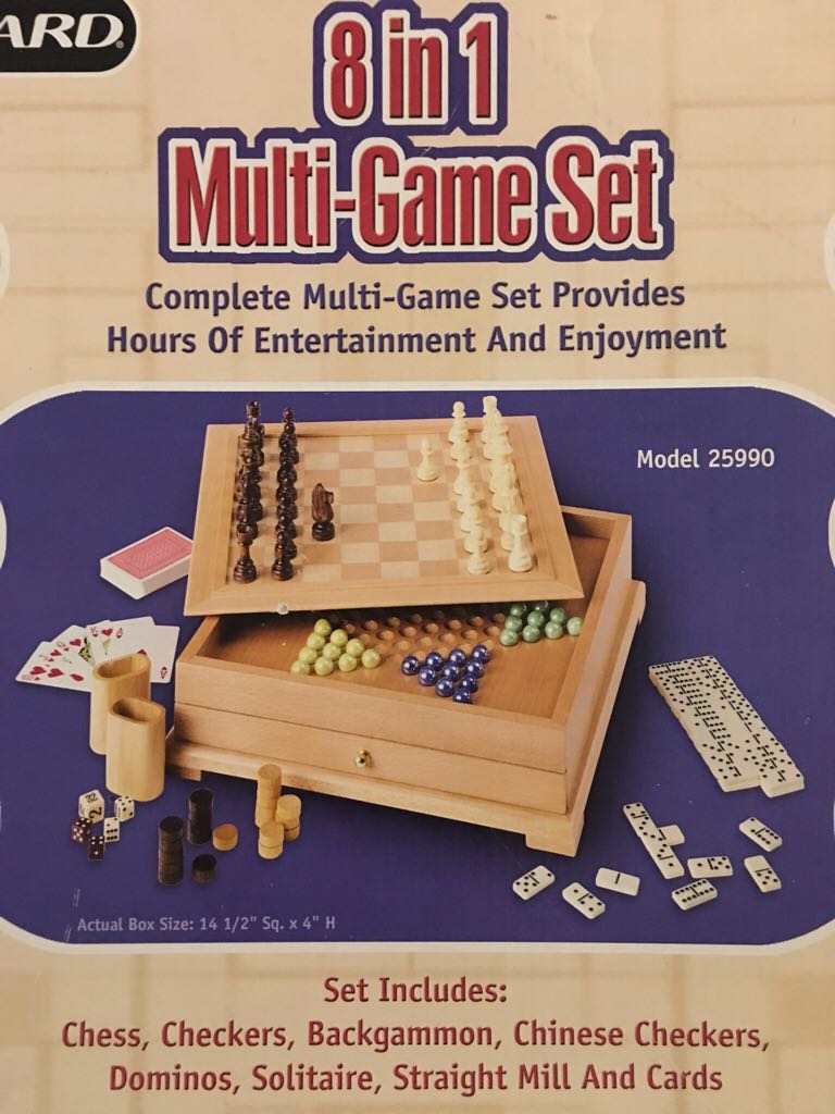 8 In 1 Multi-Game Set  (1-6) board game collectible [Barcode 754806065175] - Main Image 2