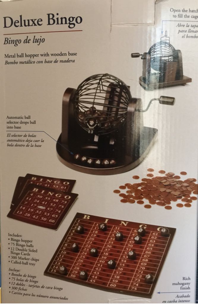 Deluxe Bingo  (25) board game collectible [Barcode 755482281866] - Main Image 2