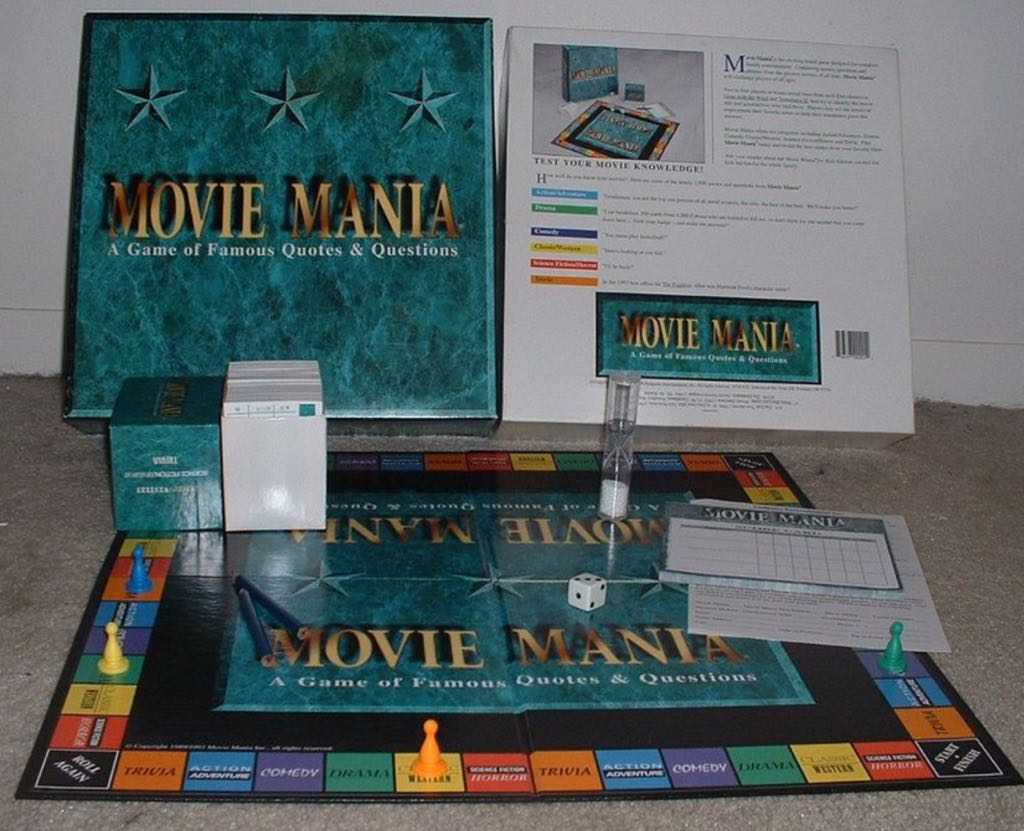 Movie Mania  (4) board game collectible [Barcode 756597000014] - Main Image 2