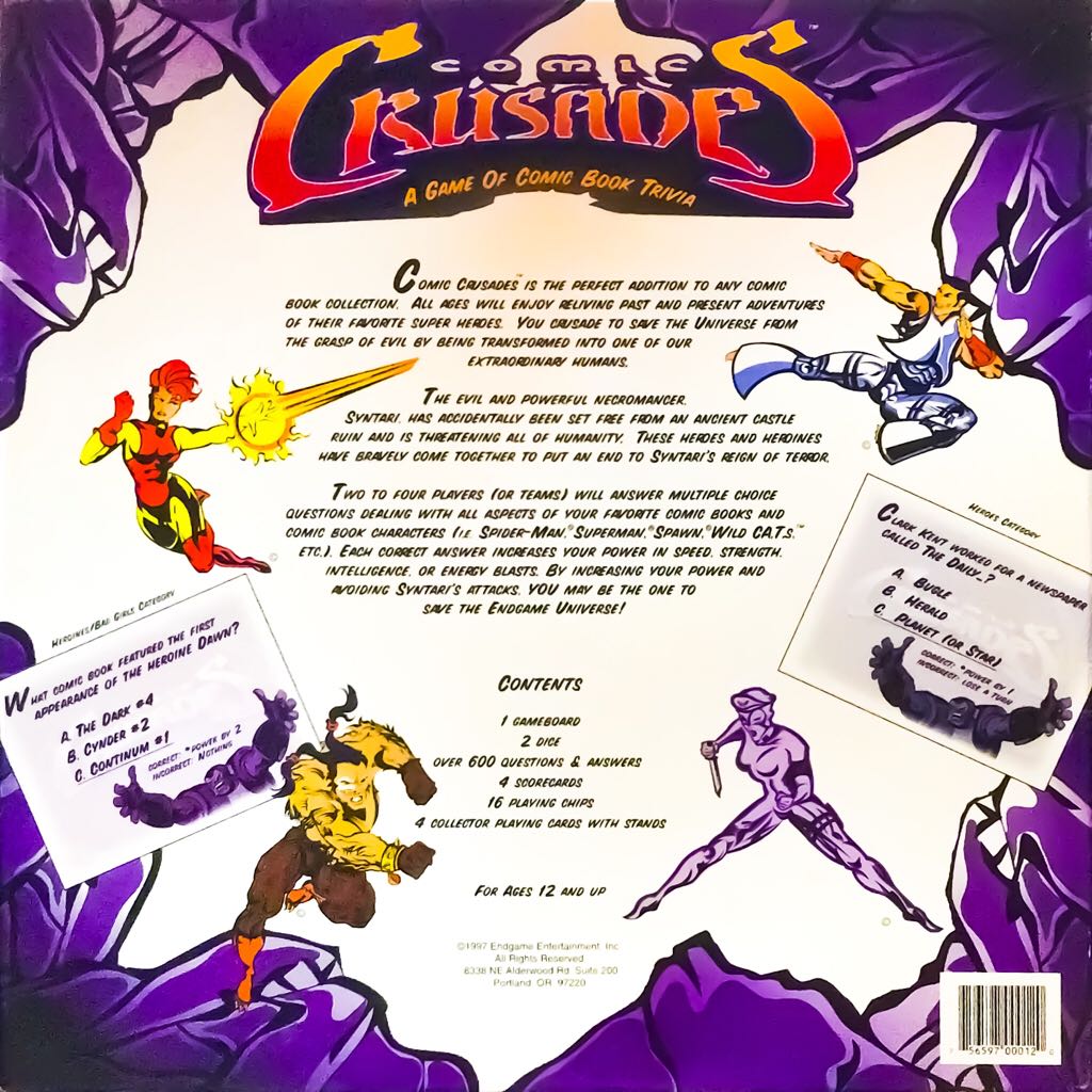 Comic Crusades  (2-4) board game collectible [Barcode 756597000120] - Main Image 2