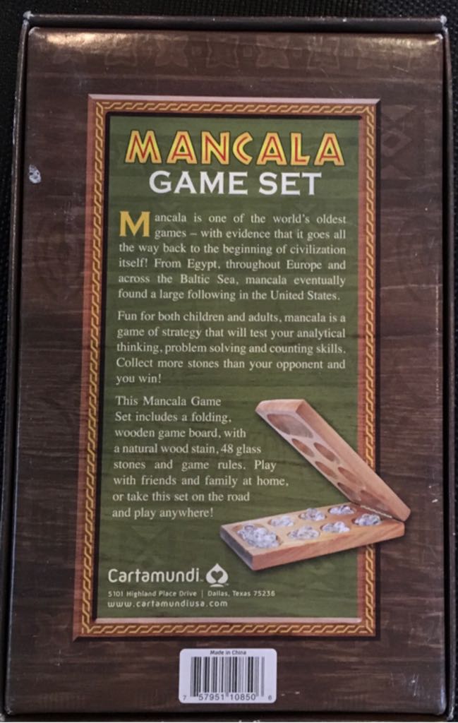 Mancala  (2) board game collectible [Barcode 757951108506] - Main Image 2