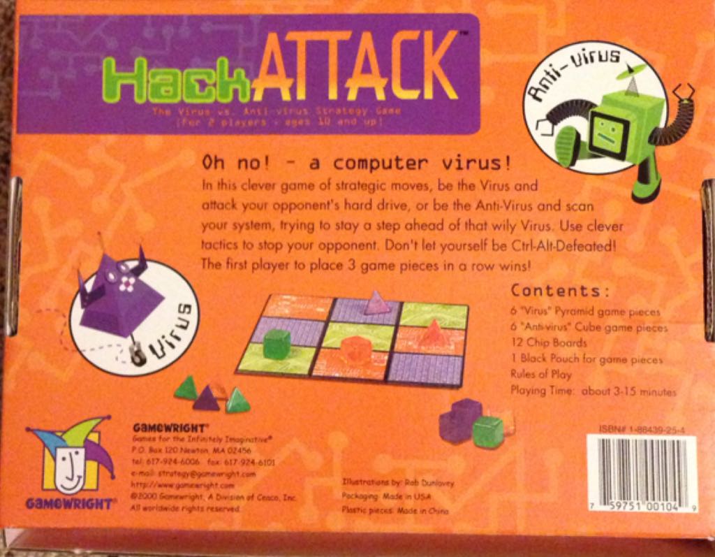 Hack Attack  (2) board game collectible [Barcode 759751001049] - Main Image 2