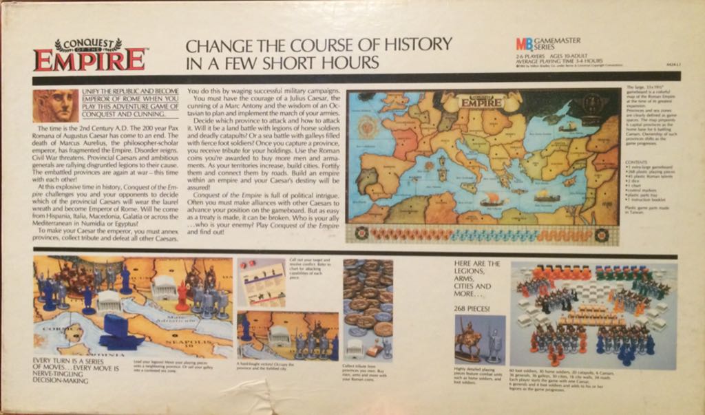 Conquest Of The Empire  (2-6) board game collectible [Barcode 032244044243] - Main Image 2