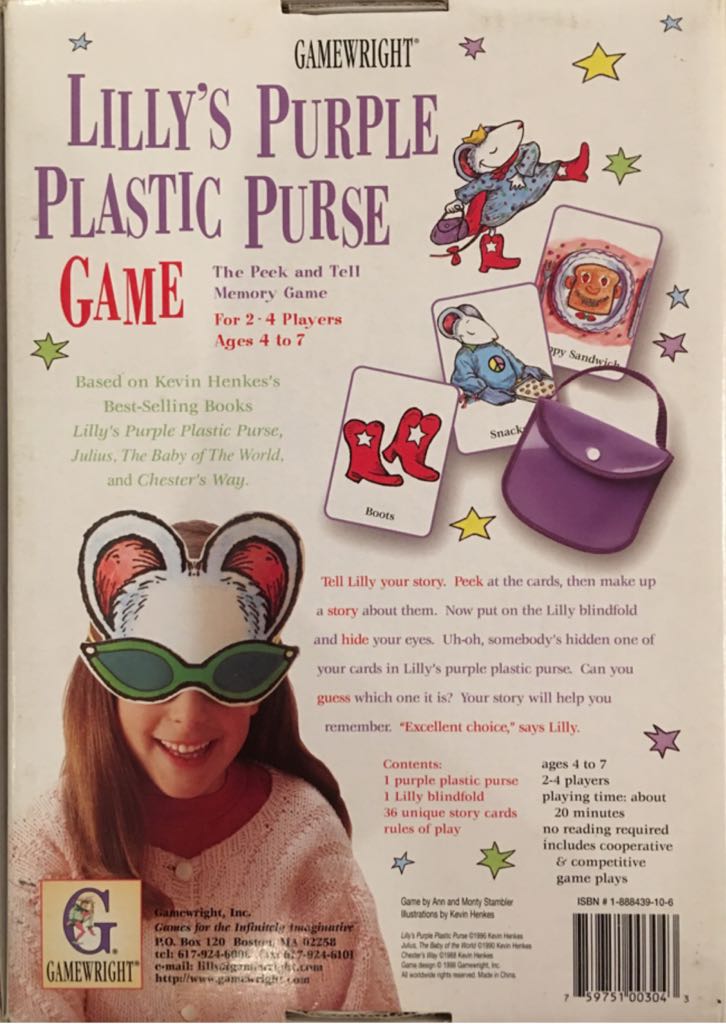 Lilly’s Purple Plastic Purse  (2-4) board game collectible [Barcode 759751003043] - Main Image 2