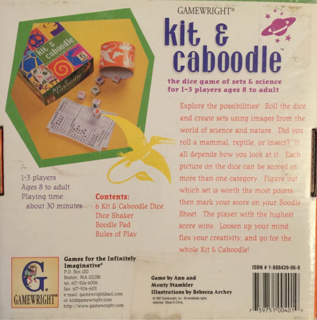 Kit & Caboodle  (1-3) board game collectible [Barcode 759751004019] - Main Image 2