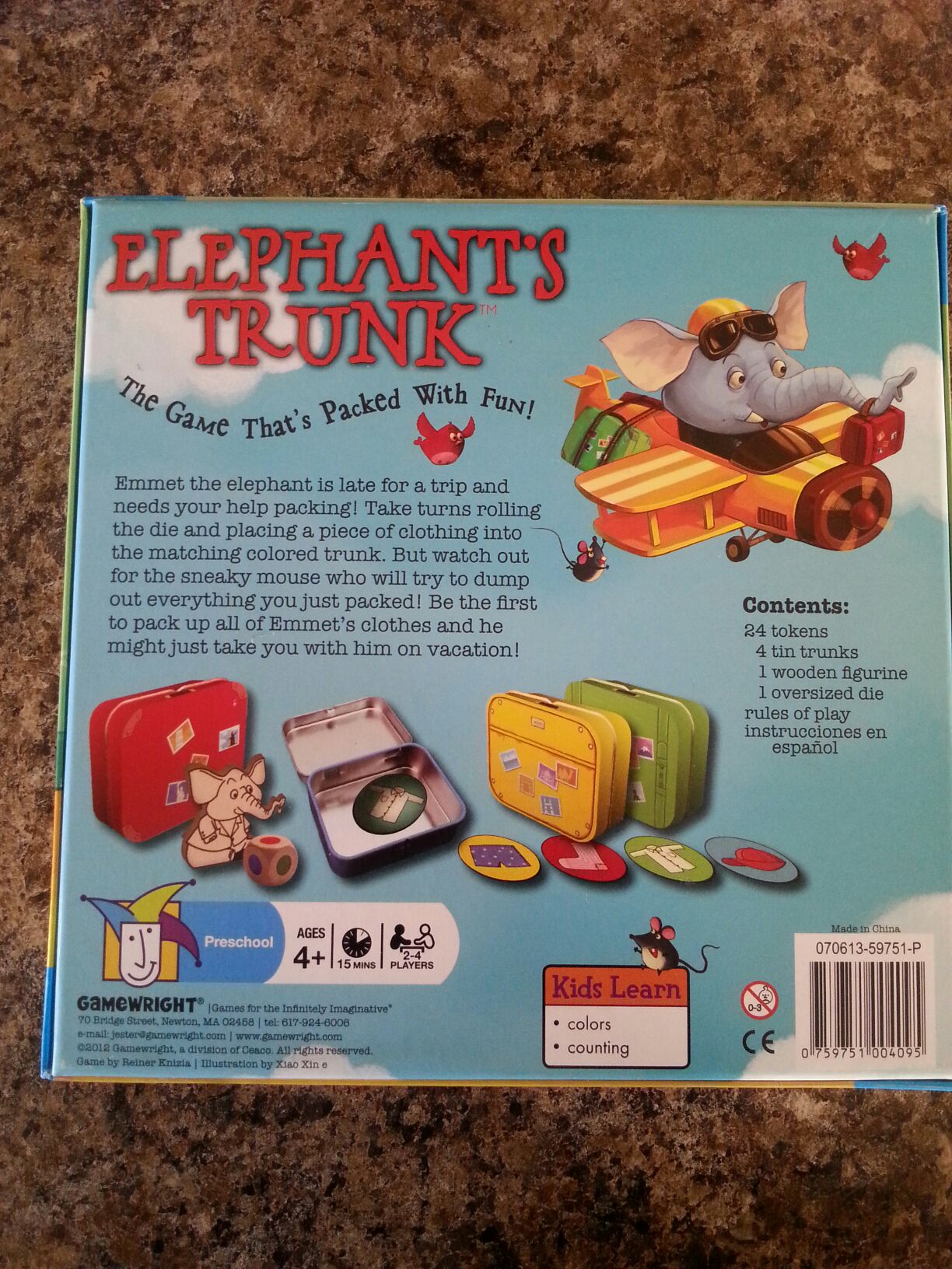 Elephant’s Trunk  (2-4) board game collectible [Barcode 759751004095] - Main Image 2