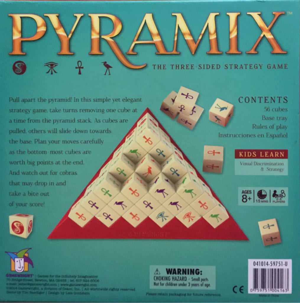 Pyramix  (2-4) board game collectible [Barcode 759751004163] - Main Image 2