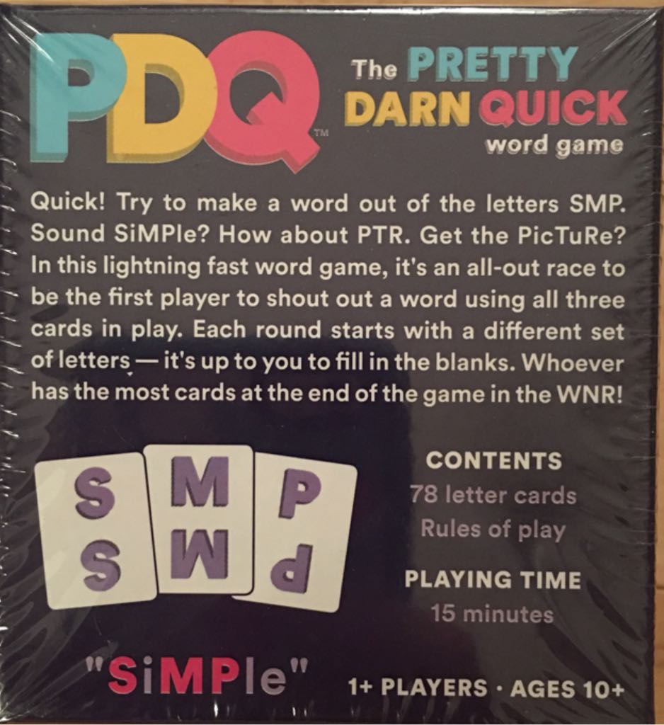 PDQ  (1+) board game collectible [Barcode 759751011079] - Main Image 2