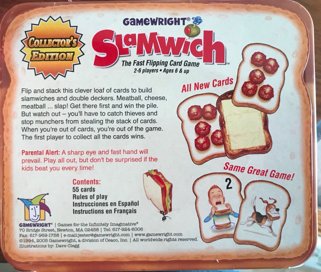 Slamwich  (2-6) board game collectible [Barcode 759751020019] - Main Image 2
