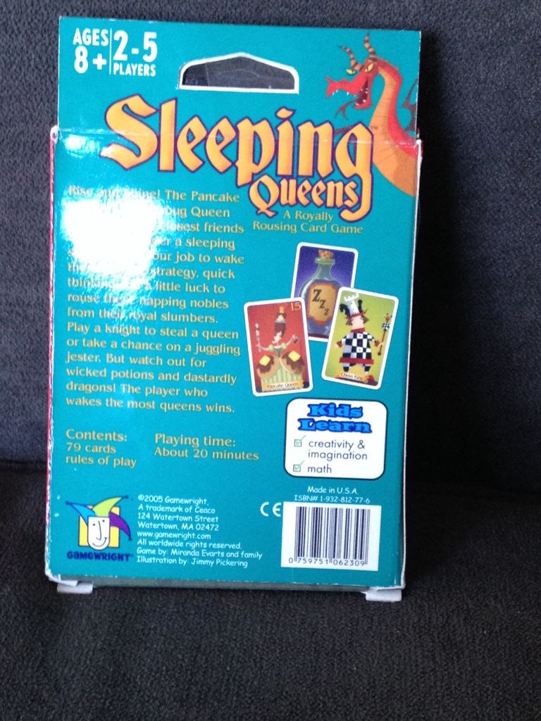 Sleeping Queens  (2-5) board game collectible [Barcode 759751062309] - Main Image 2