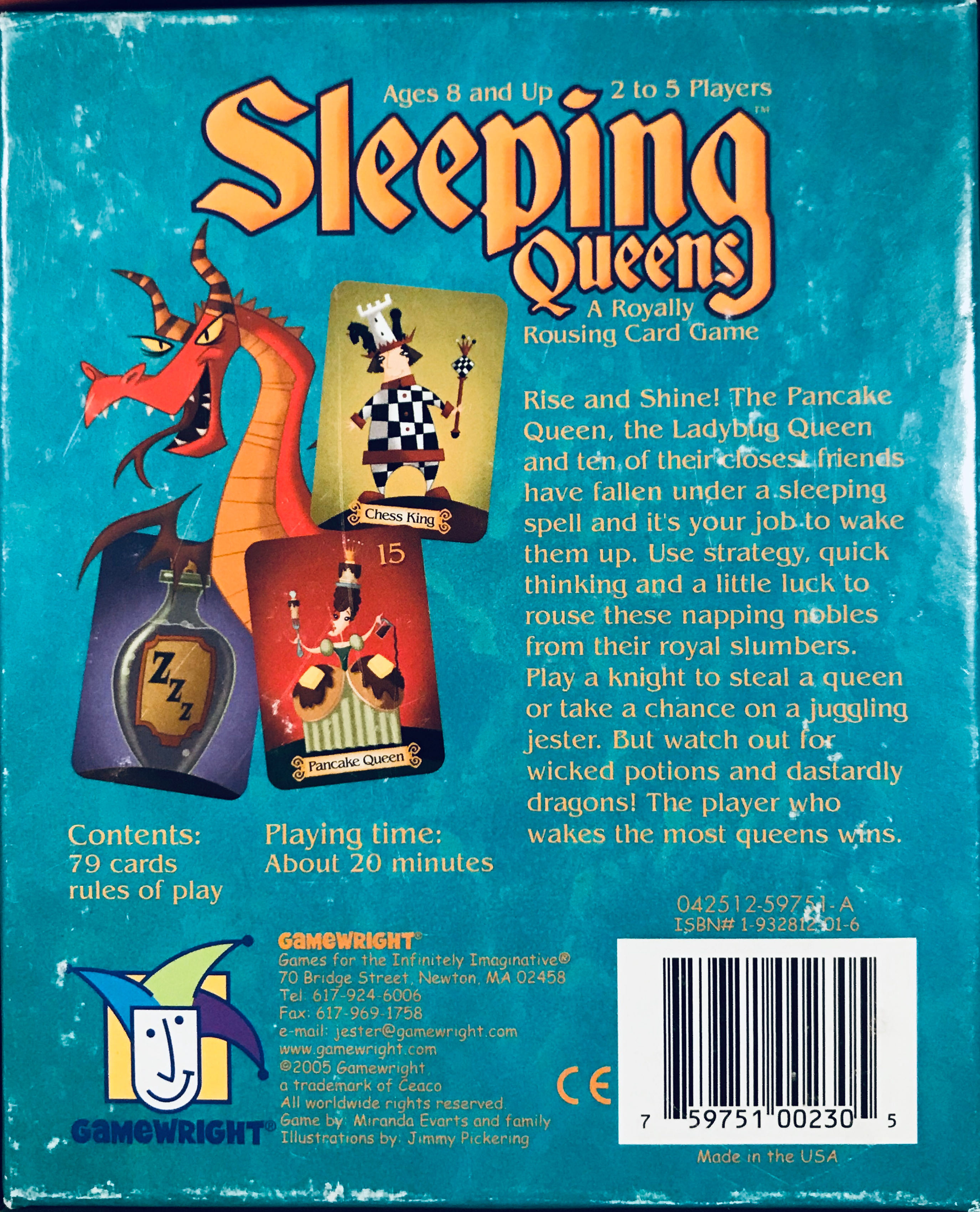 Sleeping Queens  (2-5) board game collectible [Barcode 759751062309] - Main Image 3
