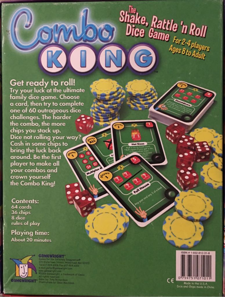 Combo King  (2-4) board game collectible [Barcode 759751071011] - Main Image 2