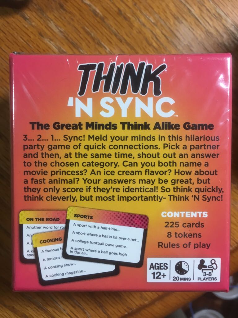 Think N Sync  (3-8) board game collectible [Barcode 759751811082] - Main Image 2