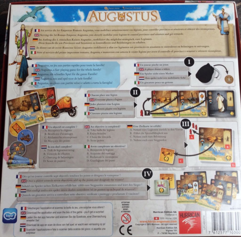 Rise of Augustus  (2-6) board game collectible [Barcode 7612577103003] - Main Image 2
