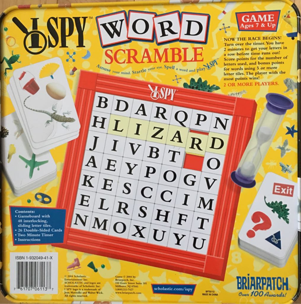 I Spy : Word Scramble  (2+) board game collectible [Barcode 761707061137] - Main Image 2