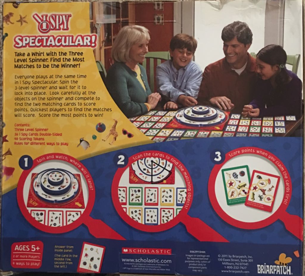 I Spy Spectacular!  (2+) board game collectible [Barcode 761707061458] - Main Image 2