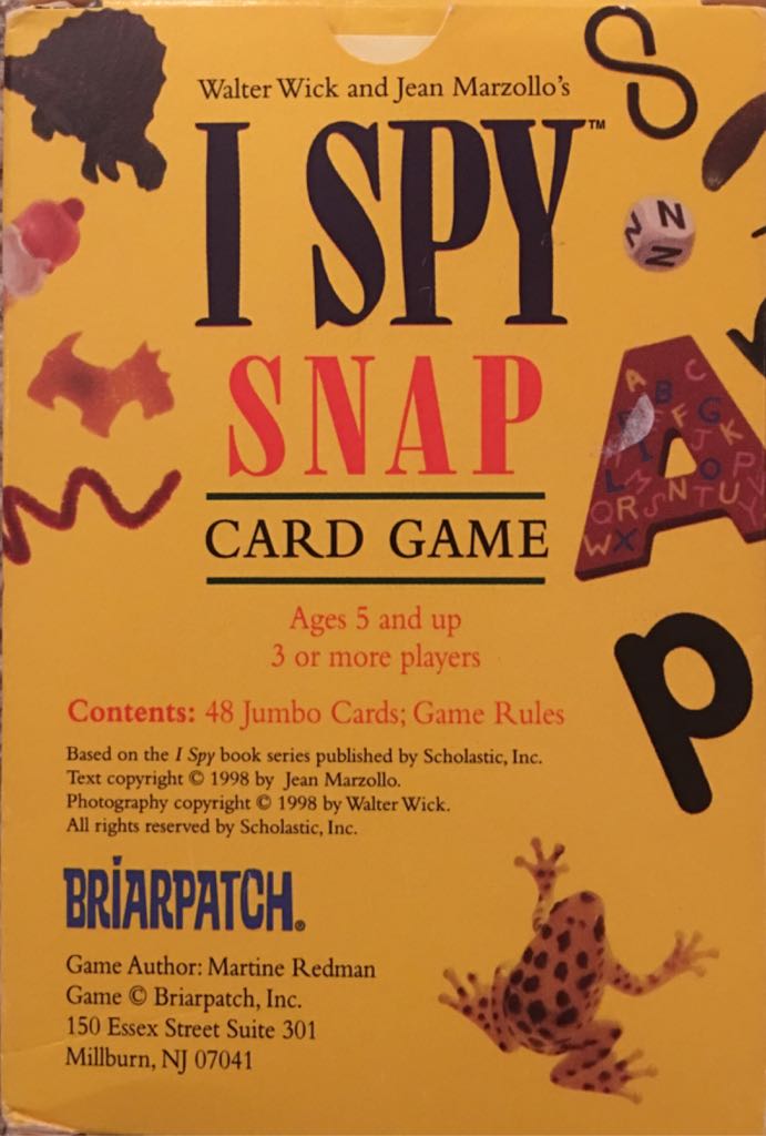 I Spy Snap Card Game  (3+) board game collectible [Barcode 761707063025] - Main Image 2