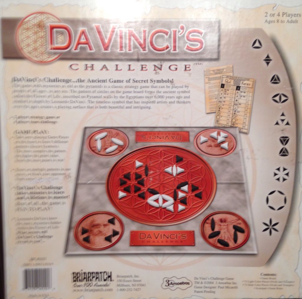 Da Vinci’s Challenge  (2 or 4) board game collectible [Barcode 761707401018] - Main Image 2