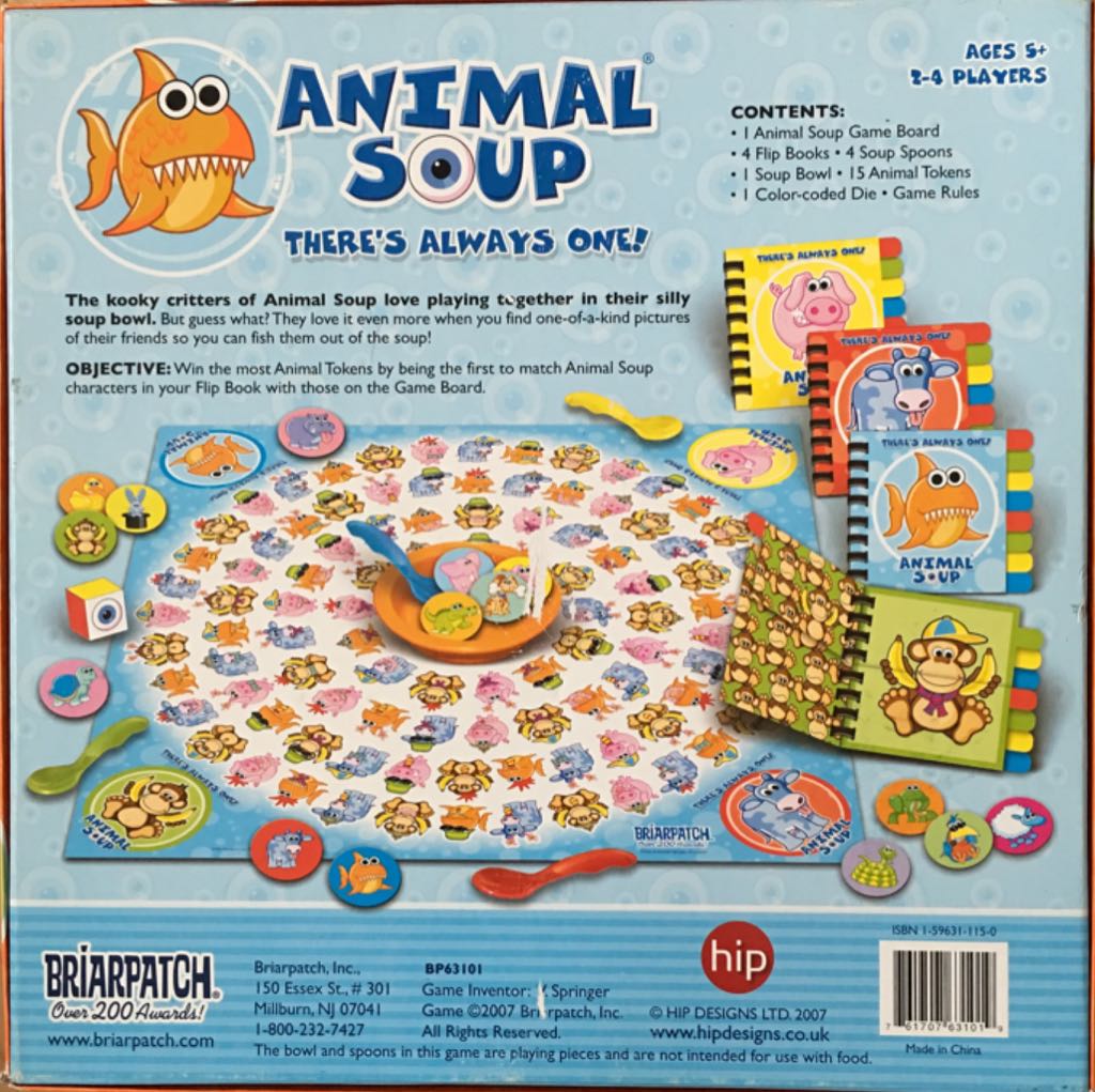 Animal Soup  (2-4) board game collectible [Barcode 761707631019] - Main Image 2