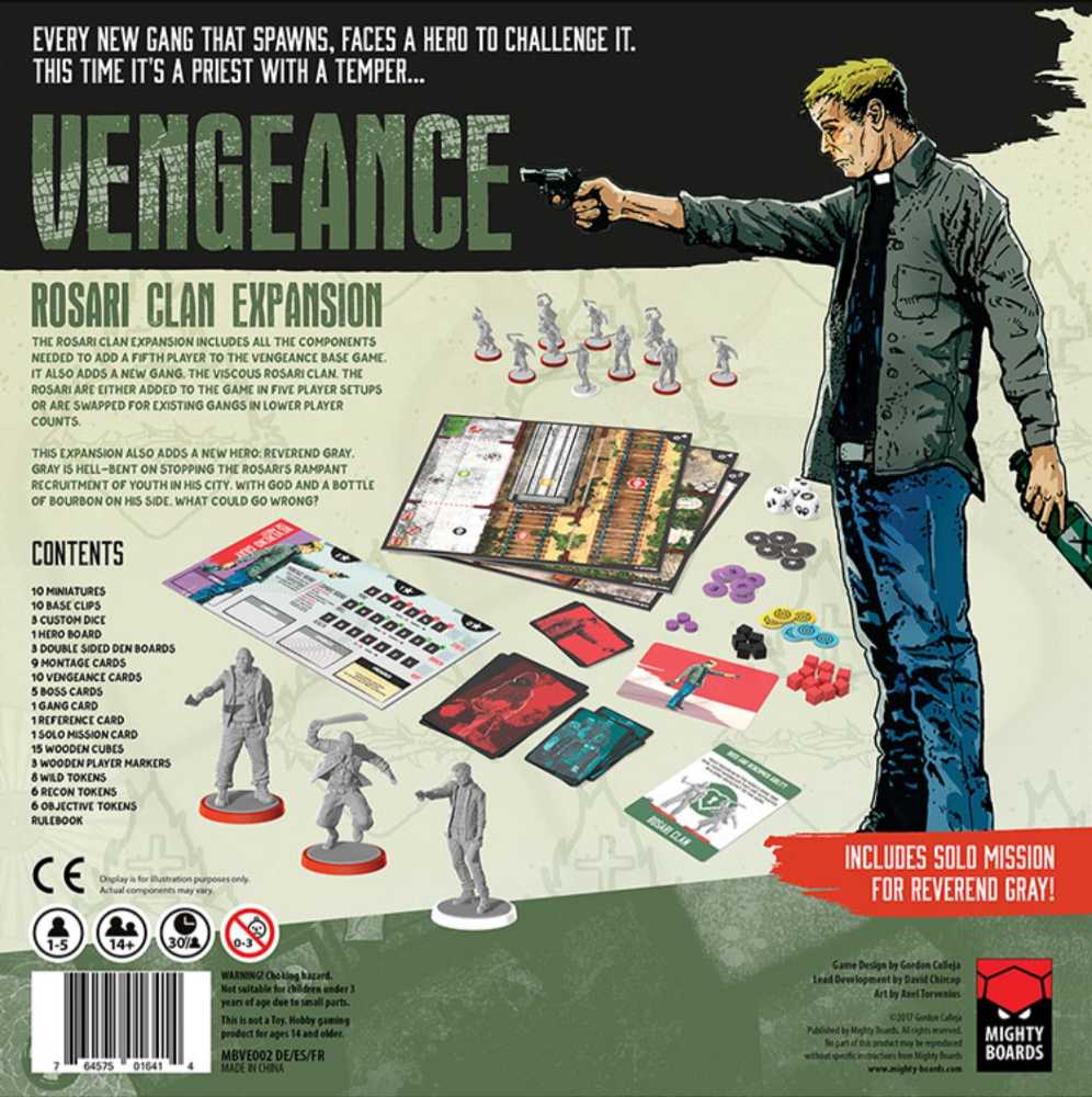 Vengeance: Rosari Clan  (1-5) board game collectible [Barcode 764575016414] - Main Image 2