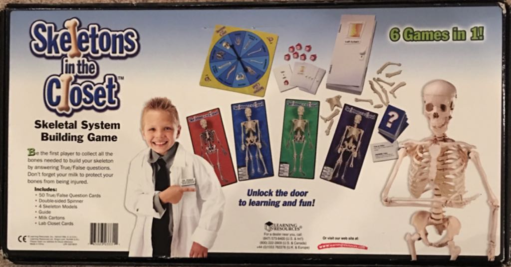Skeletons In The Closet  (2-4) board game collectible [Barcode 765023033311] - Main Image 2