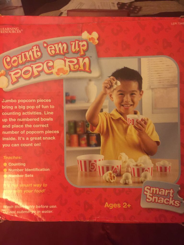 Count ’Em Up Popcorn  (1+) board game collectible [Barcode 765023073461] - Main Image 2