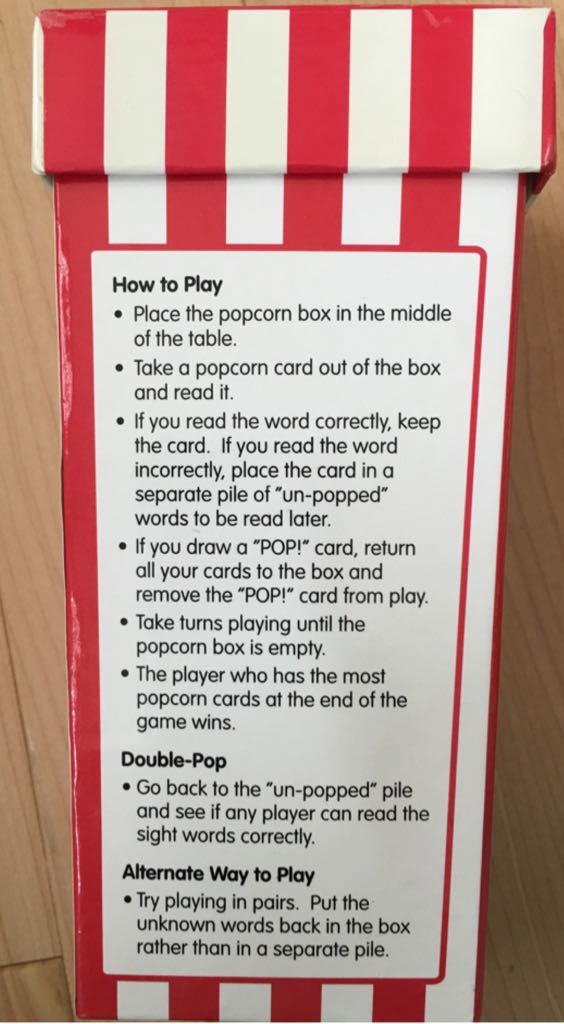 Learning Resources Pop For Sight Words  (2-4) board game collectible [Barcode 765023387933] - Main Image 2
