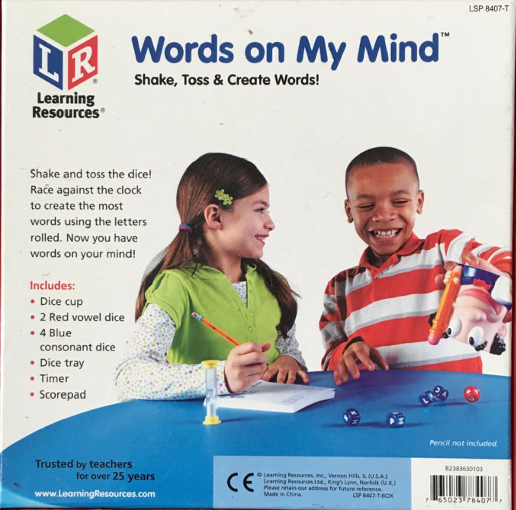 Words On My Mind  (2-6) board game collectible [Barcode 765023784077] - Main Image 2