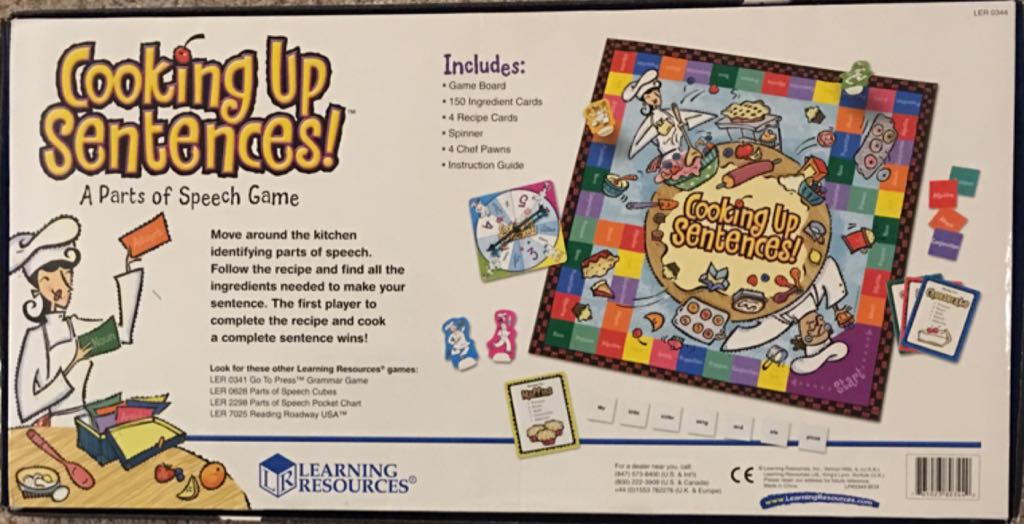 Cooking Up Sentences!  (2-4) board game collectible [Barcode 765023803440] - Main Image 2