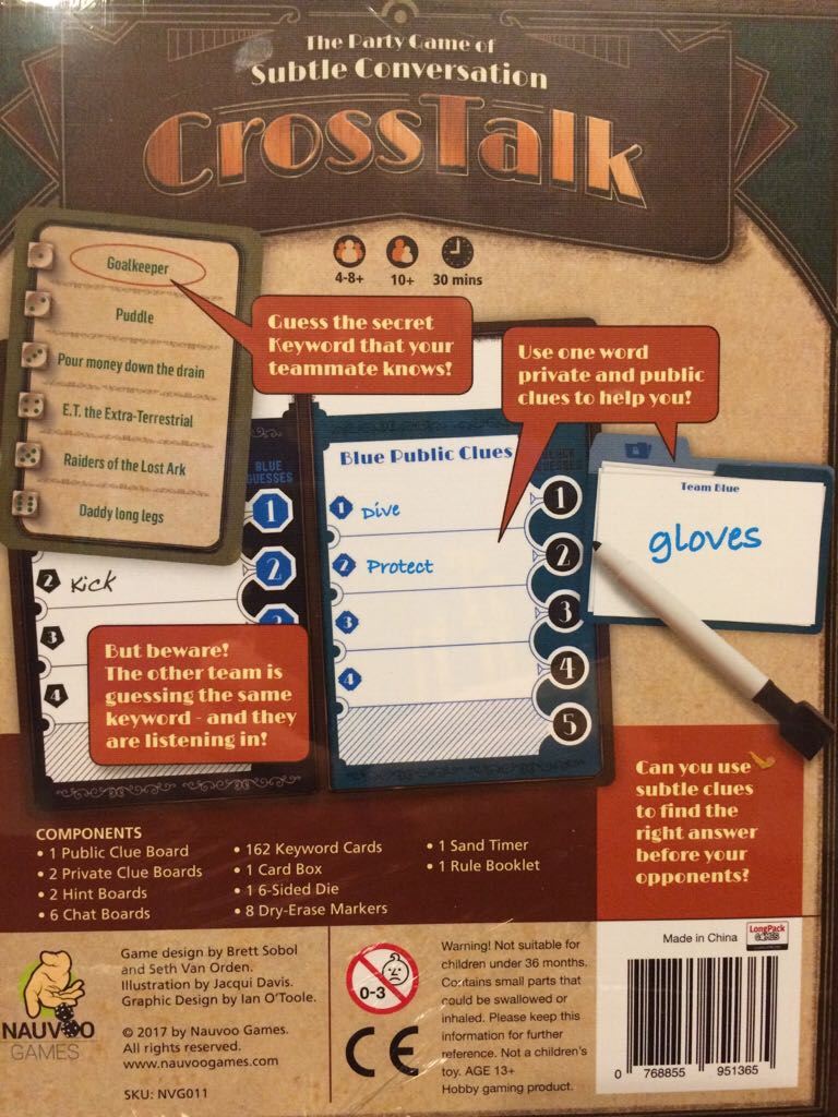 CrossTalk  (4-8+) board game collectible [Barcode 768855951365] - Main Image 2