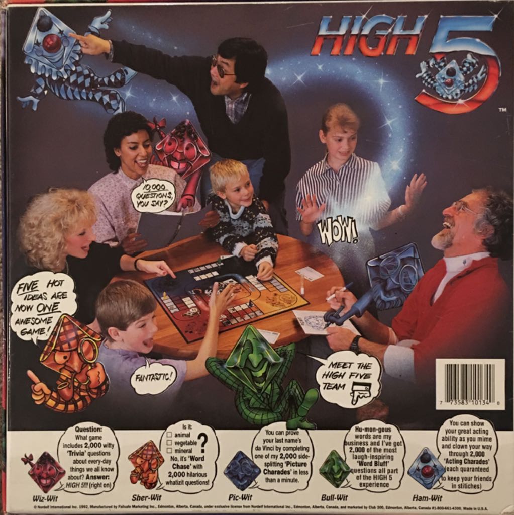 High 5  (3+) board game collectible [Barcode 773583101340] - Main Image 2