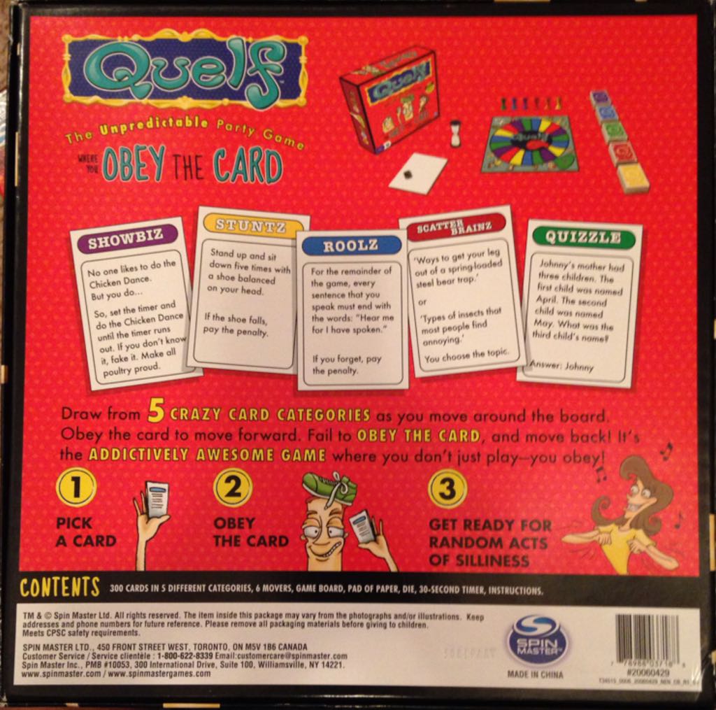 Quelf  (3 To 6) board game collectible [Barcode 778988037188] - Main Image 2
