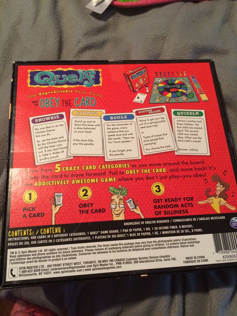 Quelf  (3-8) board game collectible [Barcode 778988040003] - Main Image 2