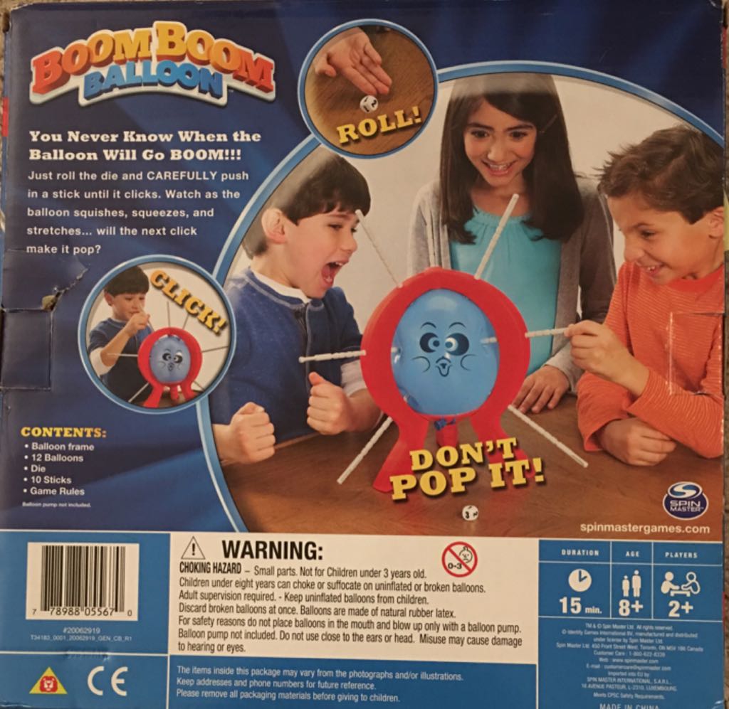 Boom Boom Balloon  (2+) board game collectible [Barcode 778988055670] - Main Image 2