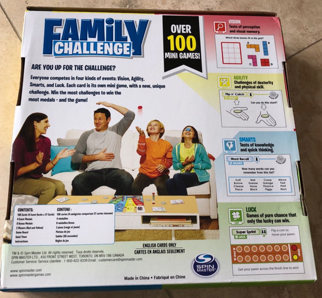 Family Challenge  (2+) board game collectible [Barcode 778988072080] - Main Image 2