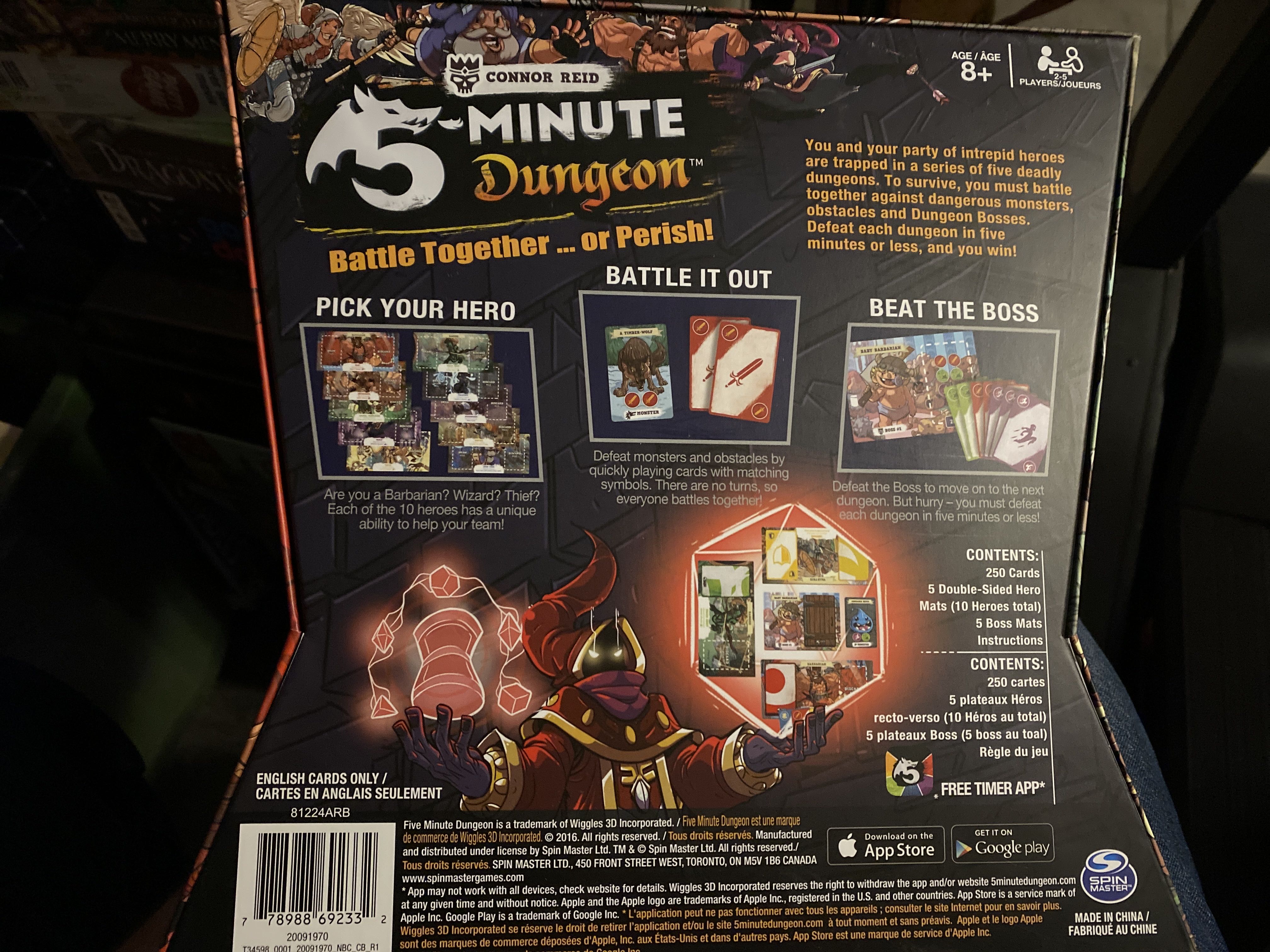 5 Minute Dungeon  (2-5) board game collectible [Barcode 778988692332] - Main Image 3