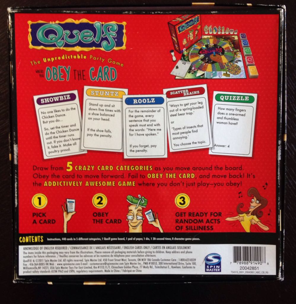 Quelf  (3-8) board game collectible [Barcode 778988914908] - Main Image 2