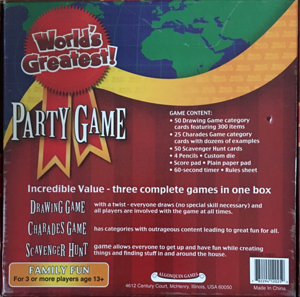 World’s Greatest! Party Game  (3+) board game collectible [Barcode 782294120250] - Main Image 2